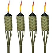 TIKI Brand Weather Resistant 57 inch Tiki Torch Bamboo Brown