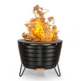thumbnail image 1 of TIKI Patio Smokeless Fire Pit – 25" Stainless Steel Wood Burning Fire Pit for Yard, Patio & Camping with Weather-Resistant Cover, Ash Pan & Wood Pack, 1 of 7