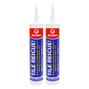 Tile Rescue Injection Repair Adhesive - 2 Pack - 10.5 oz. Tubes - for Loose & Hollow Tile, Marble, Stone & Wood Floors. For Best Results Use The Proven Power of a Caulk Gun