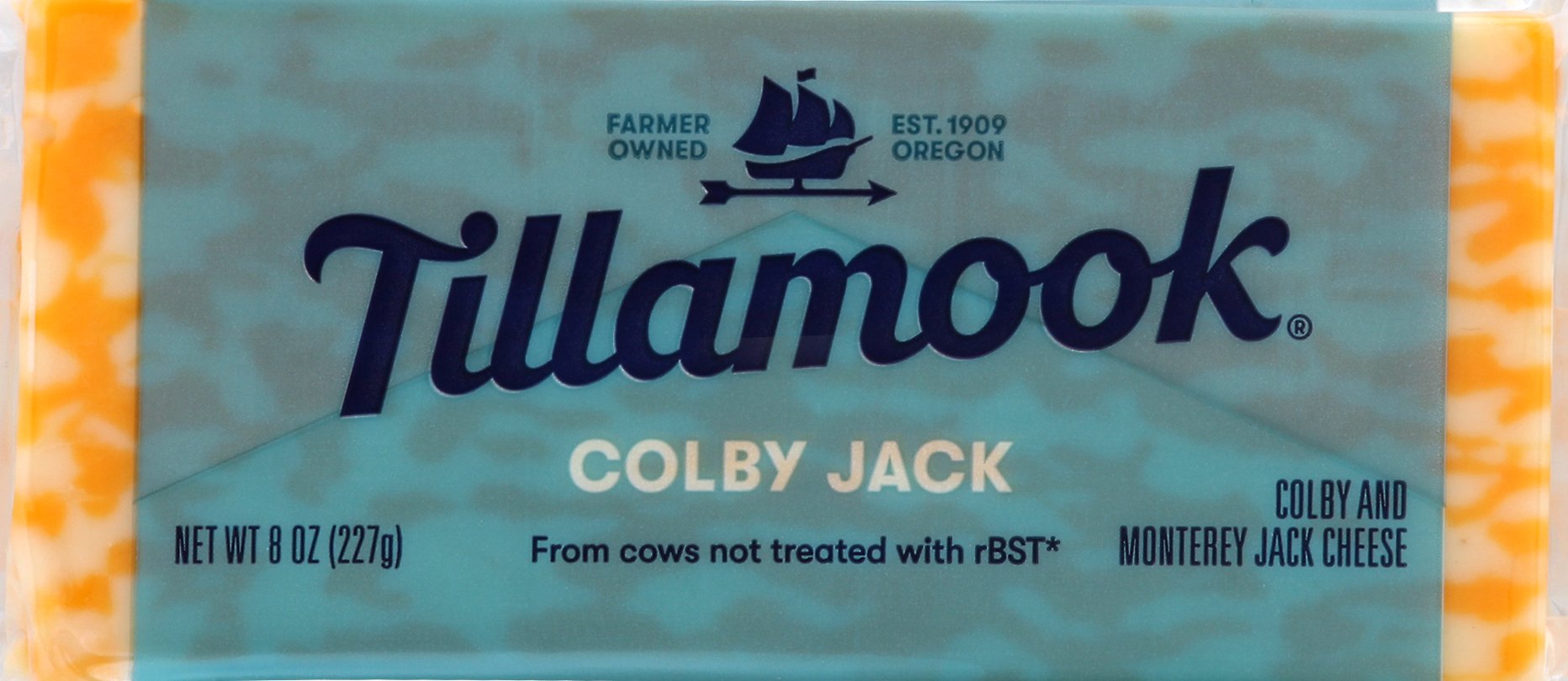 TILLAMOOK 8OZ. COLBY JACK SET WEIGHT CHEESE