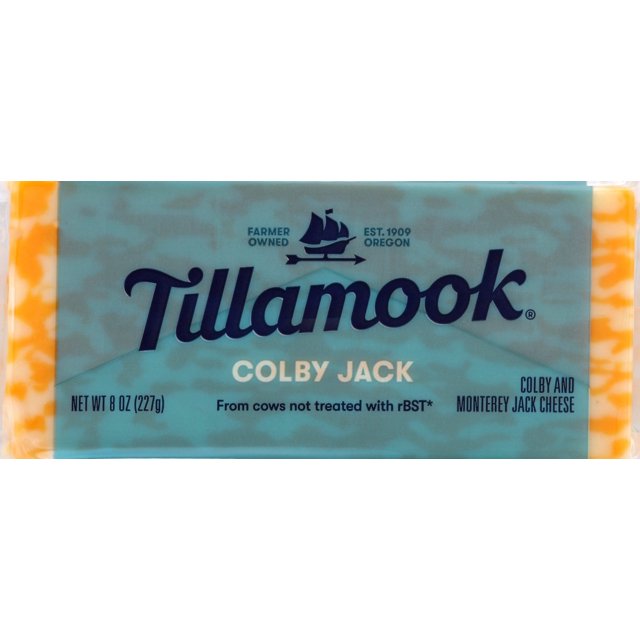 TILLAMOOK 8OZ. COLBY JACK SET WEIGHT CHEESE