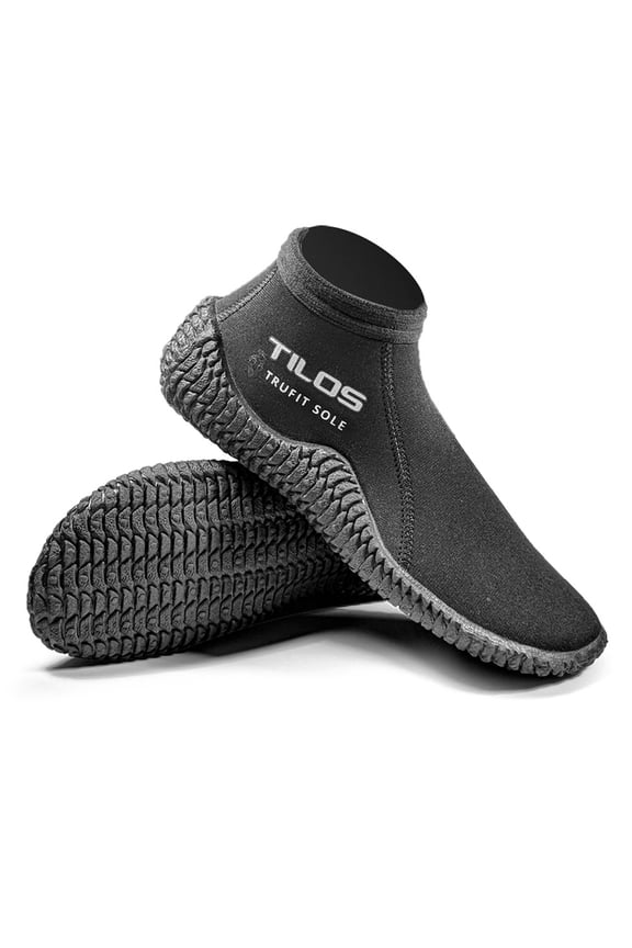 Adult Unisex 3mm Low Cut Trufit Beach Boots, Color: Black, Size: 12