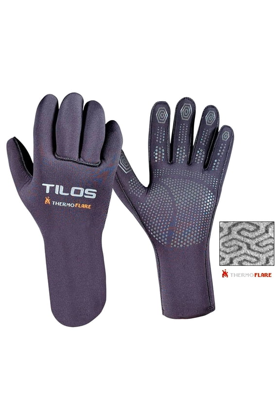 Adult Unisex 3mm Thermoflare Superstretch Gloves, Color: Black, Size: XL