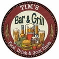 thumbnail image 1 of TIM'S Bar and Grill 14" Round Metal Sign Kitchen Wall Decor 100140020029, 1 of 1
