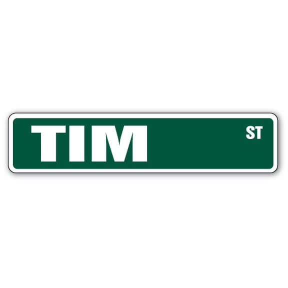 TIM Street Sign Childrens Name Room Sign | Indoor/Outdoor | Â 30" Wide
