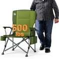 thumbnail image 1 of TIMBER RIDGE Oversized Folding Camping Chair High Back Heavy Duty for Adults Support up to 500lbs with Cup Holder, Side Pocket Cooler Bag, 1 of 9
