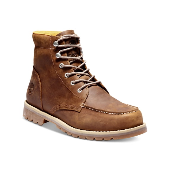 TIMBERLAND Mens Brown Waterproof Cushioned Removable Insole Redwood Falls Round Toe Block Heel Lace-Up Boots Shoes 9