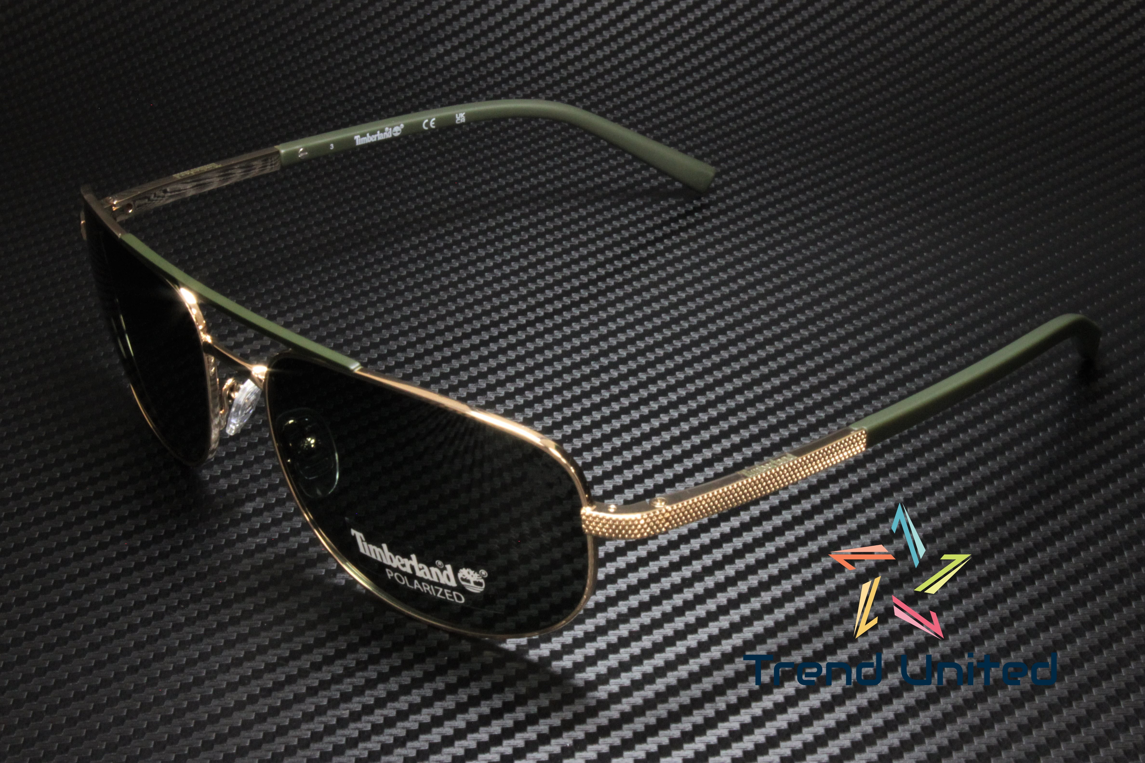 TIMBERLAND TB9285 32R Gold Polarized Green 61 mm Men's Sunglasses