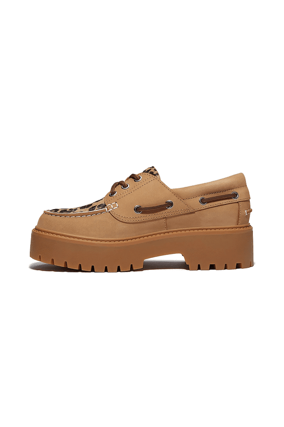 WOMENS Stone Street Platform Boat Womens "Leopard Print - Beige Nubuck" TB0A2GVF EN3 TB0A2GVF EN3 from Stadium Goods