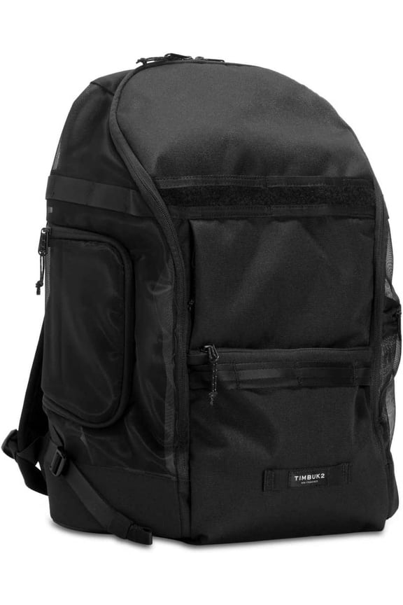 Muttmover Luxe Backpack, Jet Black, Medium