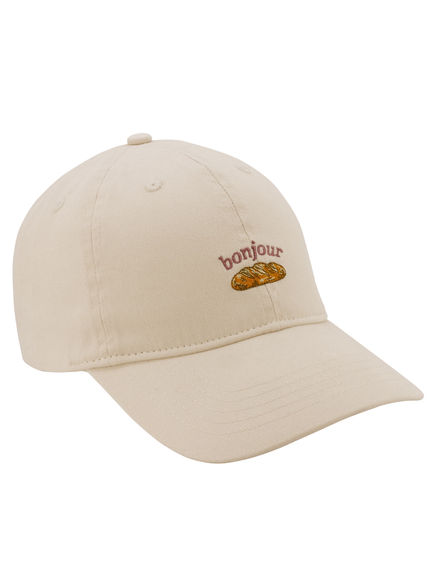 Bonjour Cotton Baseball Hat