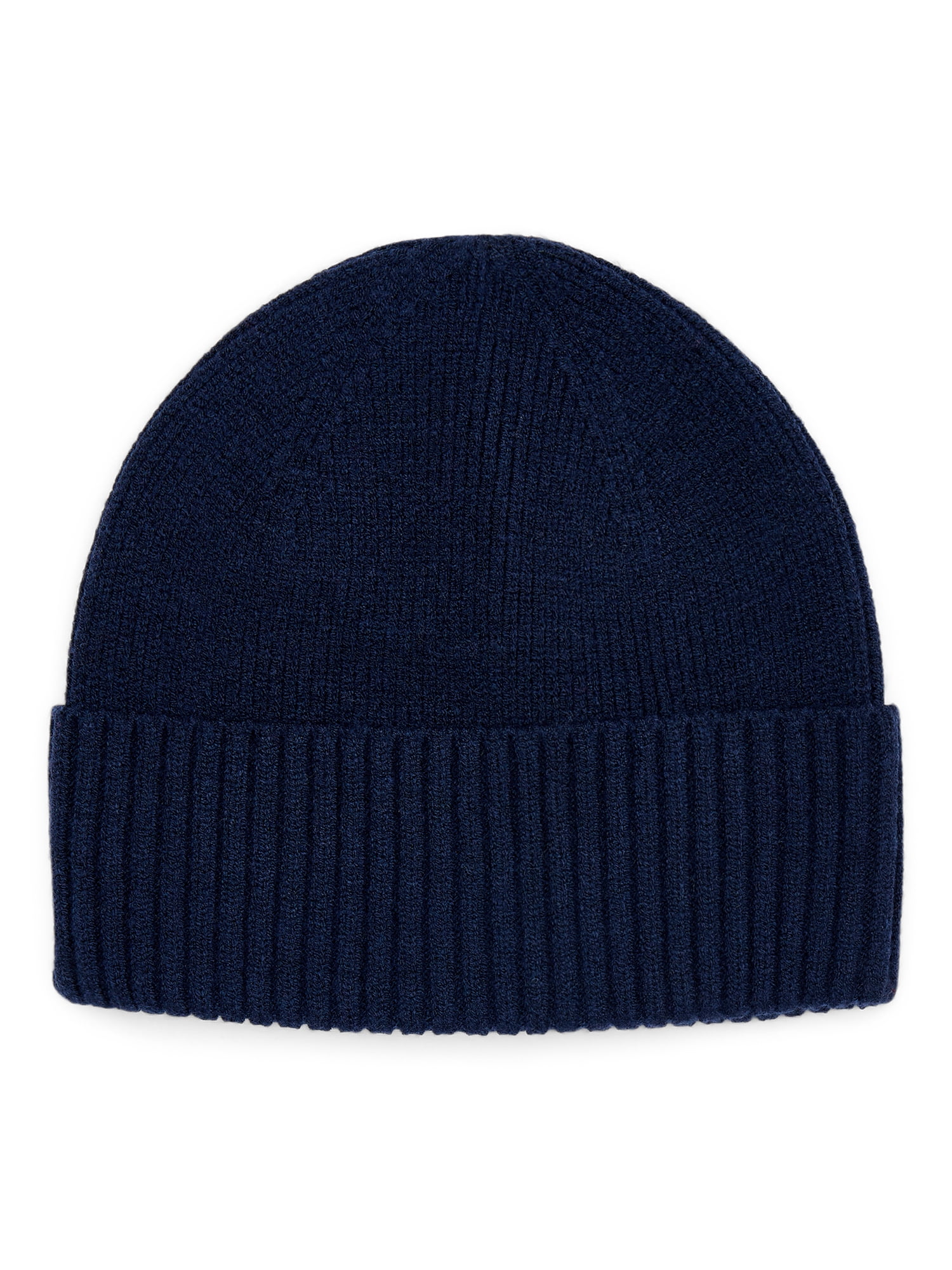 Time and Tru Women's Ribbed Beanie, Dark Navy