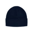 thumbnail image 1 of Time and Tru Women's Ribbed Beanie, Dark Navy, 1 of 3