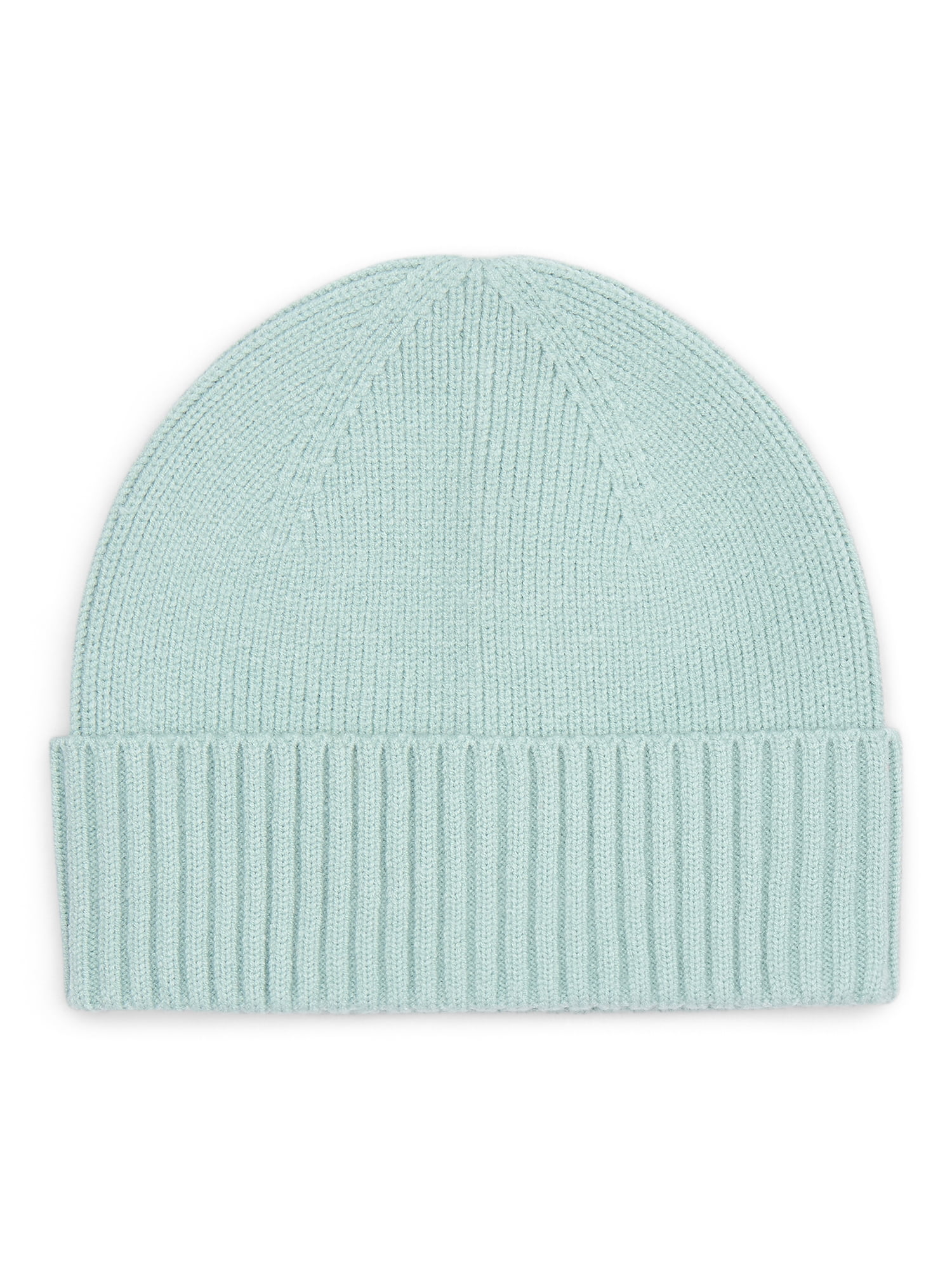 Time and Tru Women's Ribbed Beanie, Green Juniper