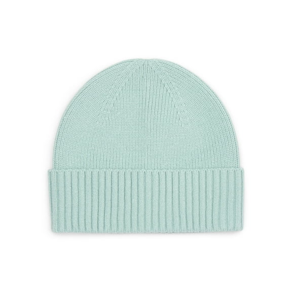 Time and Tru Women's Ribbed Beanie, Green Juniper