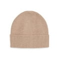 thumbnail image 1 of Time and Tru Women's Ribbed Beanie, Toasted Heather, 1 of 3