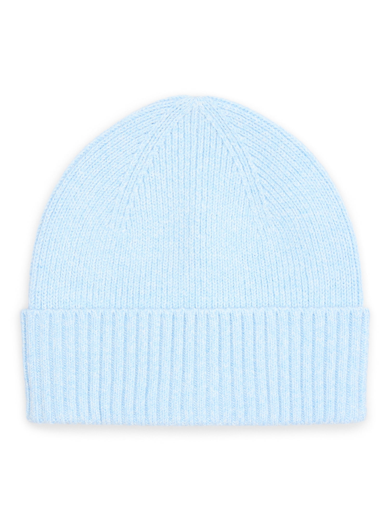 Time and Tru Women's Ribbed Beanie, Isla Blue