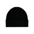 thumbnail image 1 of Time and Tru Women's Ribbed Beanie, Black Soot, 1 of 3