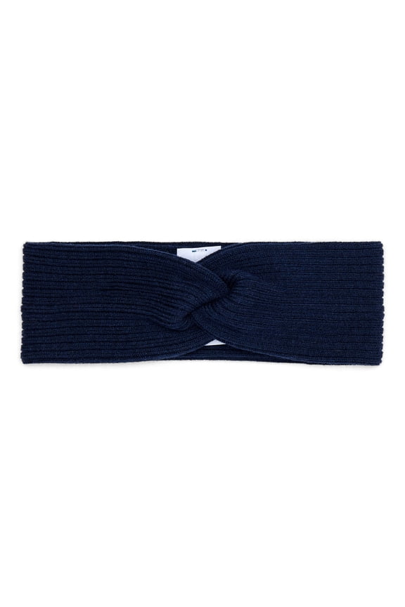 Women's Twist Headwrap, Dark Navy