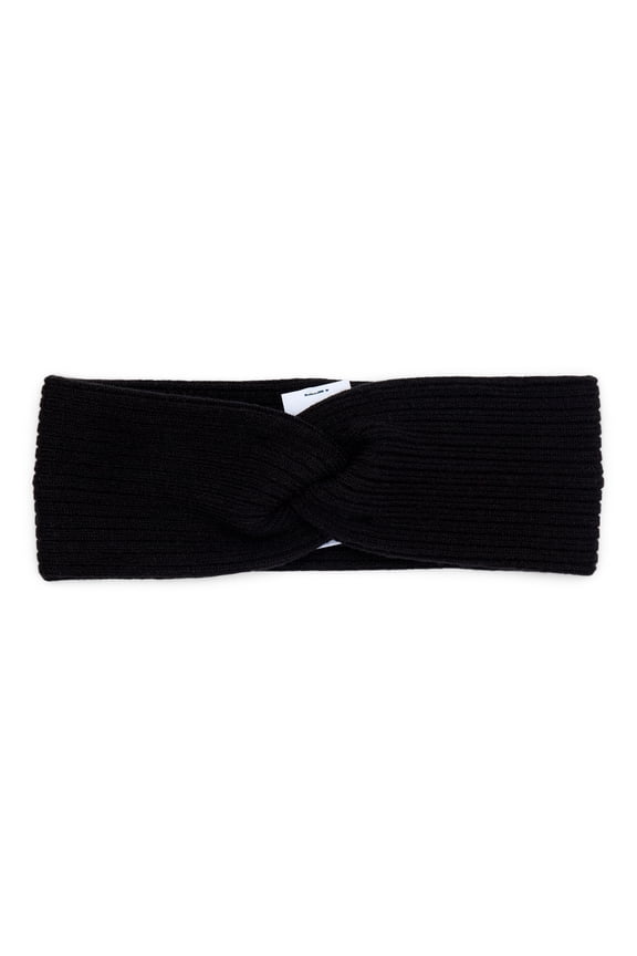 Women's Twist Headwrap, Black Soot