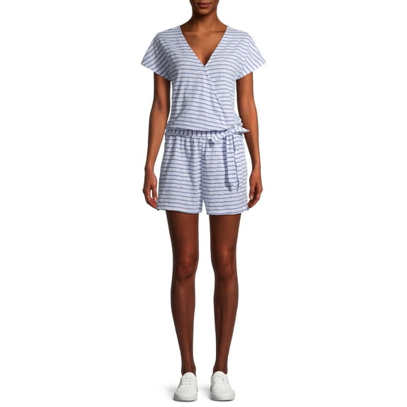 TIME AND TRU WOMEN`S KNIT ROMPER