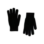 TIME AND TRU Women's Tech Touch Knit Gloves, One Size Fits Most, Black Soot