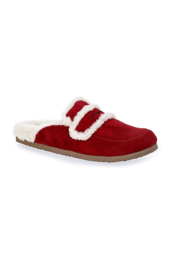 Women's Faux Shearling Slide On Loafers