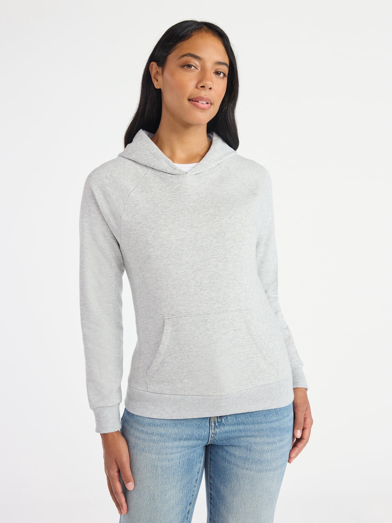 Time and Tru Women's Fleece Hoodie, Sizes XS-XXXL