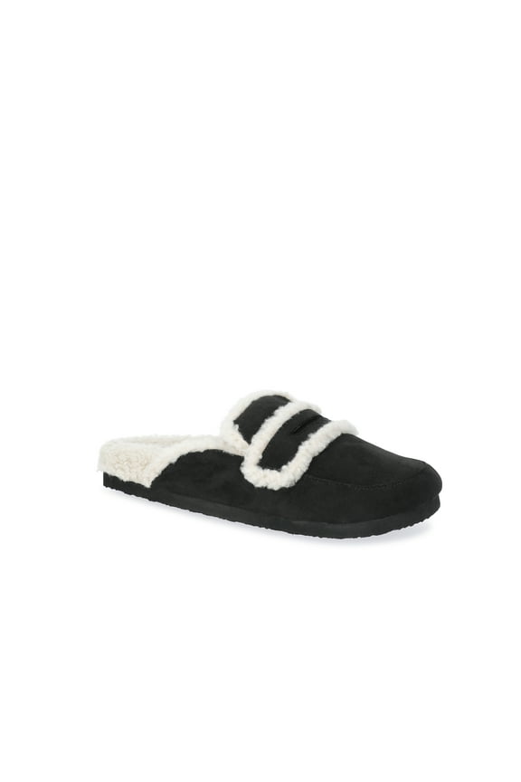 Women's Faux Shearling Slide On Loafers