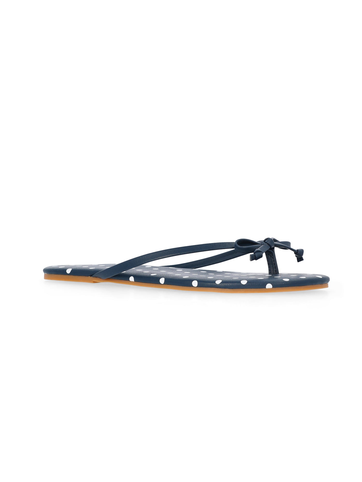 Time and Tru Women's Barely There Bow Thong Sandals