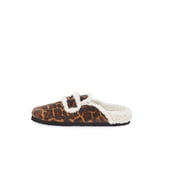 Time and Tru Women's Faux Shearling Slide On Loafers
