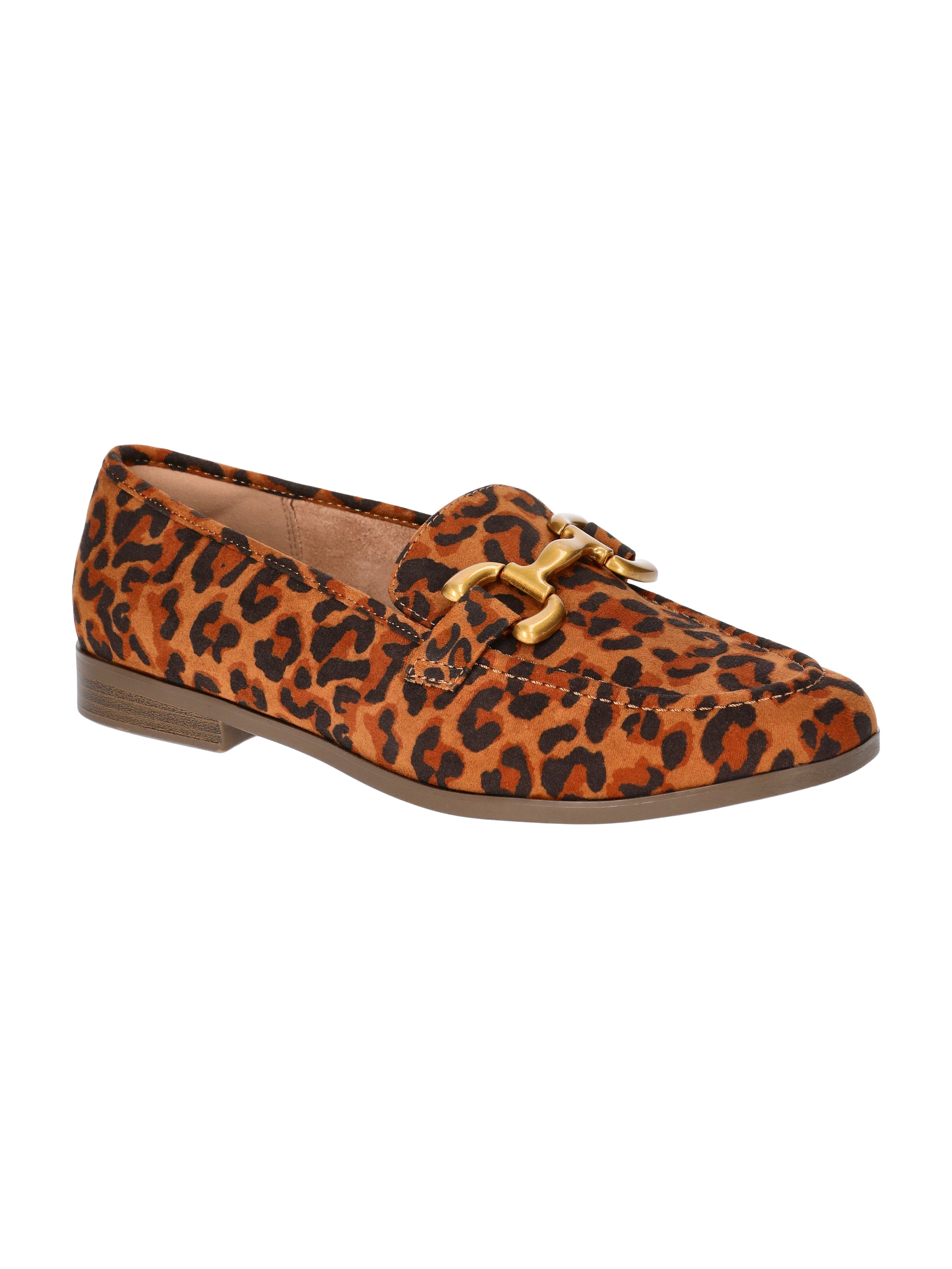 Time and Tru Women's Faux Leather Buckle Loafers