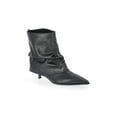thumbnail image 1 of Time and Tru Women's Scrunch Fold-Over Kitten Heel Booties, 1 of 5