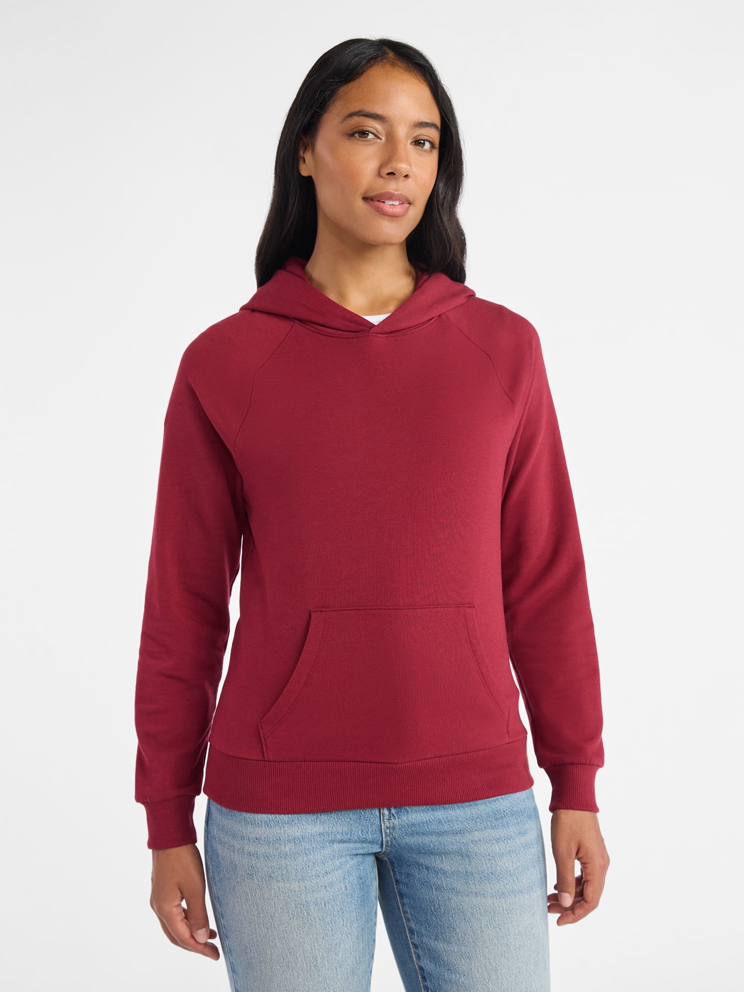 Time and Tru Women's Fleece Hoodie, Sizes XS-XXXL