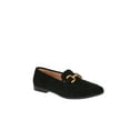 thumbnail image 1 of Time and Tru Women's Faux Leather Buckle Loafers, 1 of 5