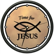TIME FOR JESUS Wall Clock religious christian catholic christ church gift