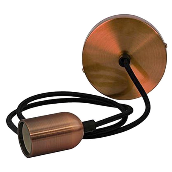 TIME LED - Antik Pendant Fitting, Smooth Copper, E27