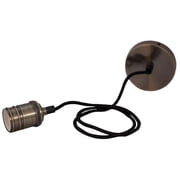 TIME LED - Antik Pendant Fitting, Textured Satin Bronze, E27