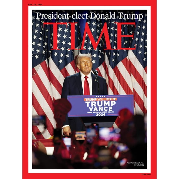 TIME Magazine 11.25.24 Edition: President Elect Donald Trump, How He Did ItAgain, Claiming Victory In Historic 2024 Presidential Race (AMZ-1)