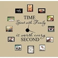 thumbnail image 1 of TIME SPENT WITH FAMILY WITH WORTH EVERY SECOND #3, WALL DECAL, HOME DECOR 6, 1 of 5