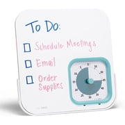 TIME TIMER MOD with Dry Erase Board   60-Minute Visual Timer with Magnetic Whiteboard   Blue