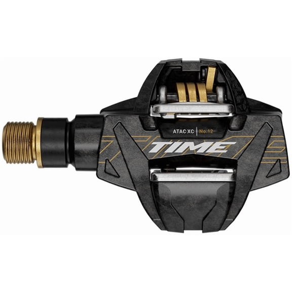 TIME XC12 C1 Pedals Body: Carbon, Spindle: Titanium, 9/16'', Carbon Gold, Pair