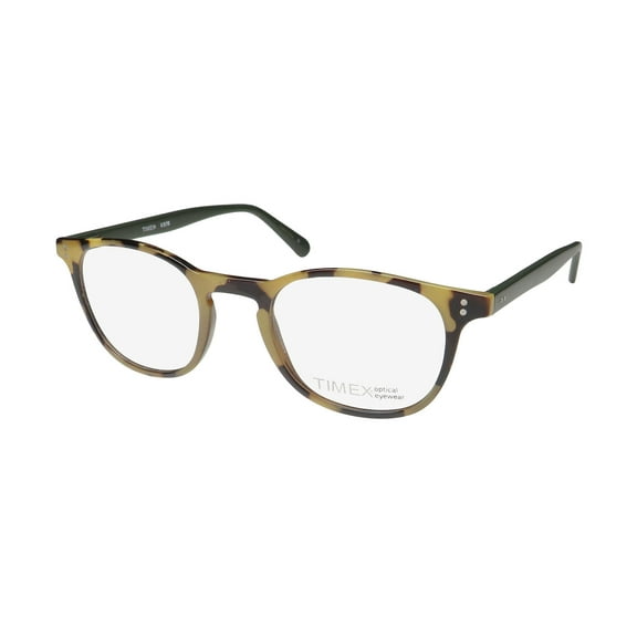TIMEX 4:19 PM SIGNATURE LOGO PREMIUM ACETATE FULL-RIM HOT EYEGLASS FRAME/GLASSES