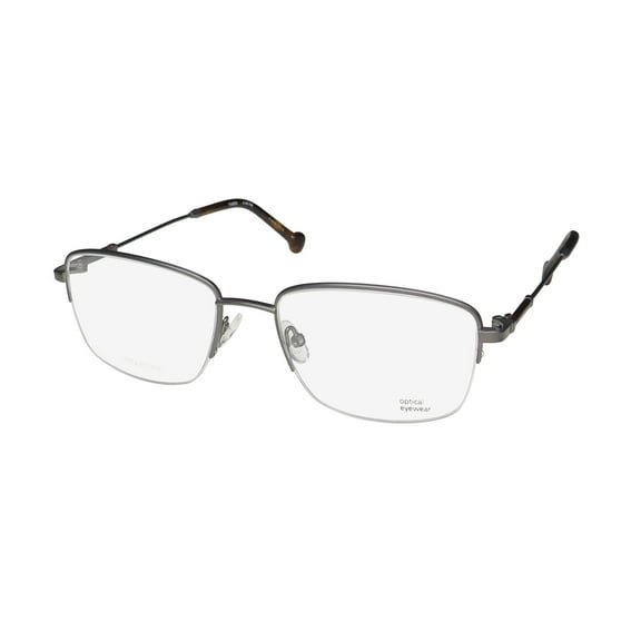 TIMEX 4:49 PM TITANIUM HALF-RIMLESS LIGHT WEIGHT PREMIUM EYEGLASS FRAME/GLASSES