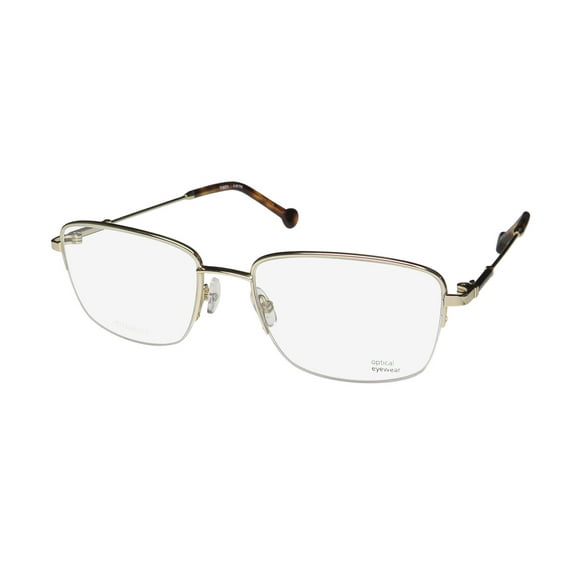 TIMEX 4:49 PM TITANIUM HALF-RIMLESS LIGHT WEIGHT PREMIUM EYEGLASS FRAME/GLASSES