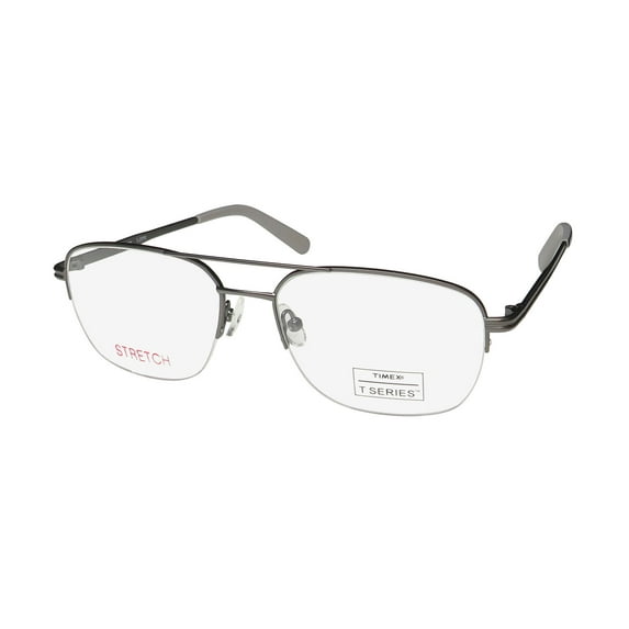 TIMEX 5:20 PM "ITALIAN MAFIA BOSS" STYLE HALF-RIMLESS HOT EYEGLASS FRAME/GLASSES