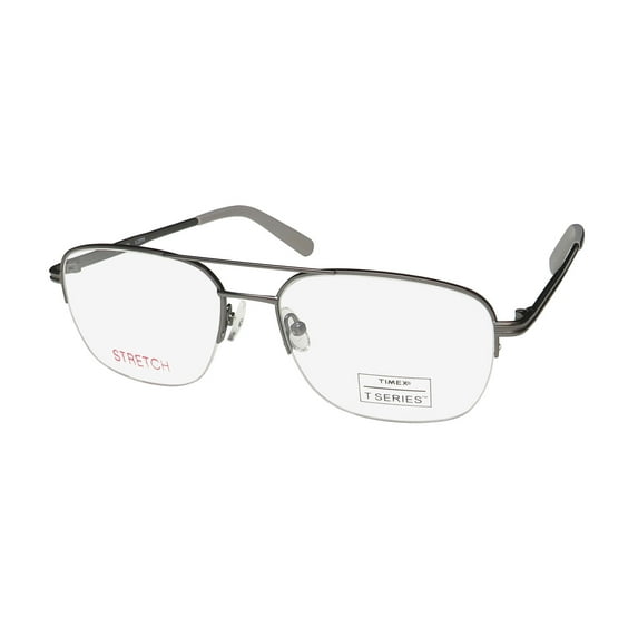 TIMEX 5:20 PM "ITALIAN MAFIA BOSS" STYLE HALF-RIMLESS HOT EYEGLASS FRAME/GLASSES