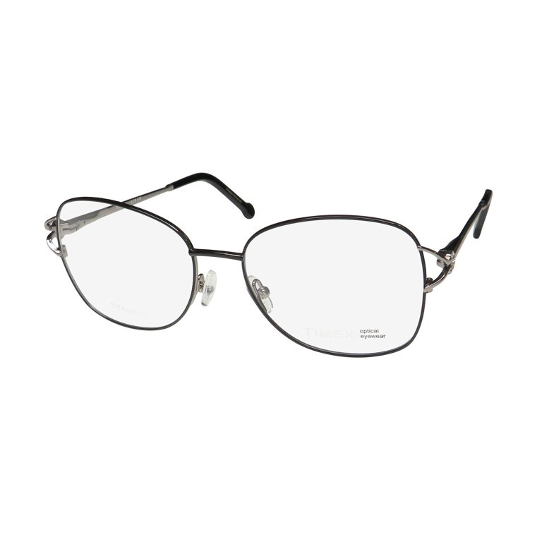 TIMEX 6:14 AM TITANIUM OVERSIZED LENSES THIN DURABLE RARE EYEGLASS