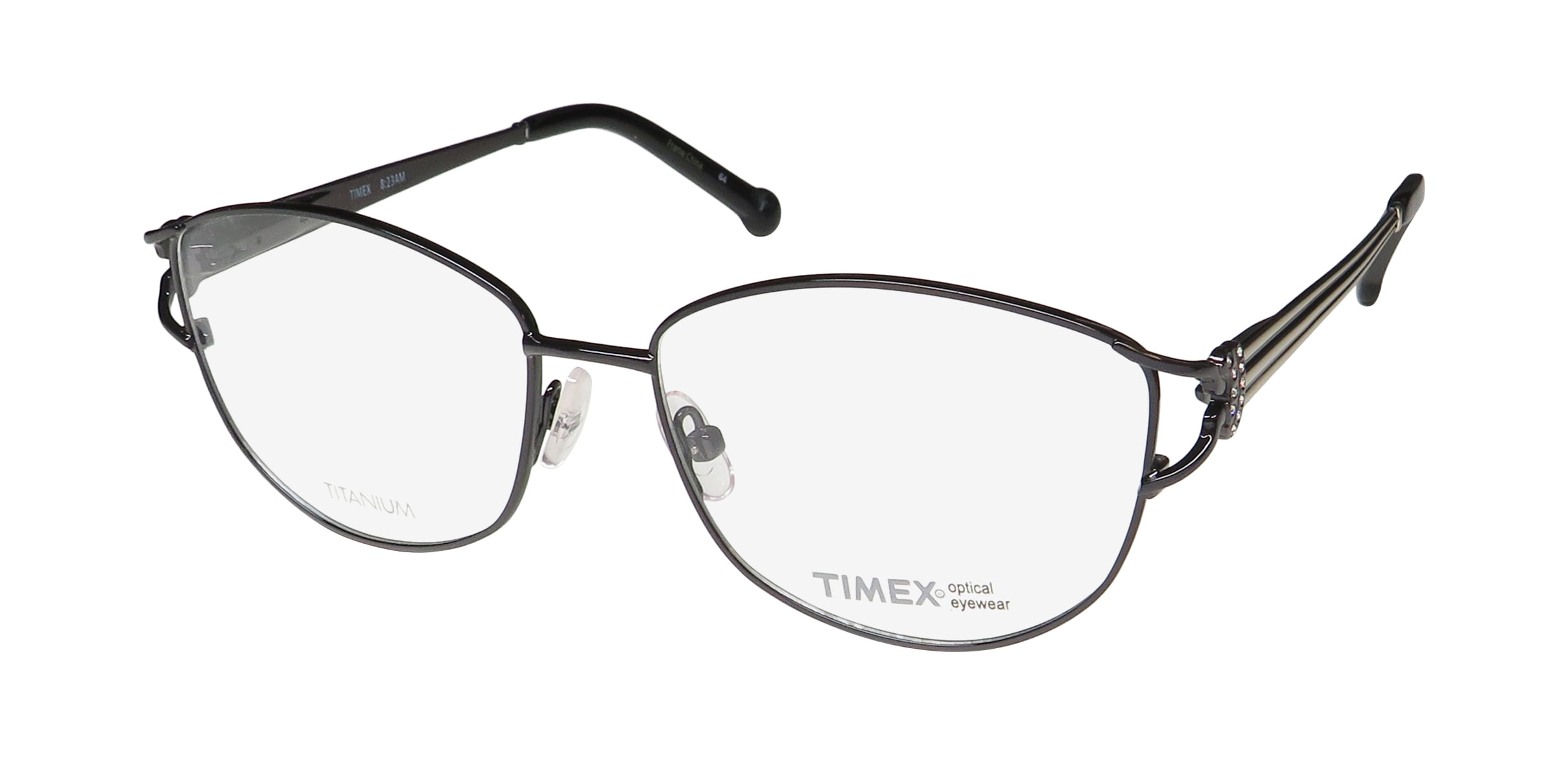 TIMEX 823 AM TITANIUM FITS LARGE LENS OVERSIZED OPTICAL EYEGLASS FRAME