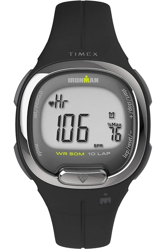 IRONMAN Transit+ Watch with Activity Tracking & Heart Rate 33mm  Black with Resin Strap